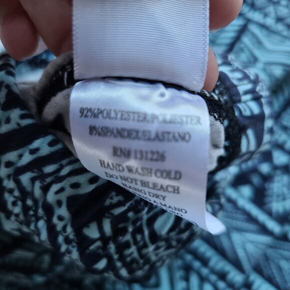 Agnes & Dora Teal and Navy Blue Leggings Small/Medium - Picture 5 of 5